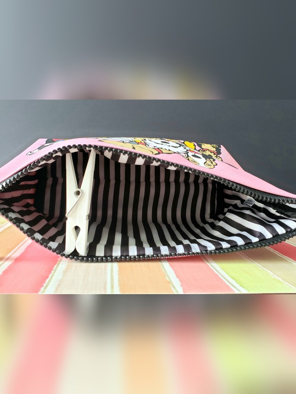 Love My Dogs Pink Clutch/Cosmetic Pouch New Without Tags - Picture 5 of 10